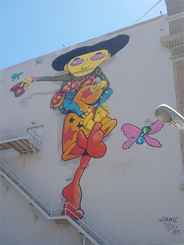 on the shoulders of a wizard san francisco street art